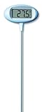 TFA Dostmann Orion digitales Design-Gartenthermometer, 30.2024.06, großes Display, zum Einstecken in den Boden, wetterfest, L 230 x B 100 x H 800 mm