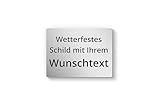 Schild selbst gestalten, individuelles Schild f. draußen als Namen, Hausnummer & Straßennamen, Hausnummernschild, Namensschild, Firmenschild, personalisierbar & wetterfest