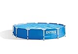 Intex Metal Frame Pool - Aufstellpool - Ø 366 x 76 cm - Mit Filteranlage - 12V