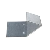 Schneckenzaun metall hochbeete Schneckenfalle Schneckenabwehr Schneckenstopp Schneckenkante - Eckteil zu Schneckenblech (4er Set) 21cm x 10,5cm x 3,3cm