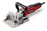 Einhell Flachdübelfräse TE-BJ 900 (900 W, 20 mm Frästiefe, stufenlose Winkel-/Höheneinstellung, 6-stufige Tiefenverstellung, Staubfangsack, inkl. 100 mm Fräsblatt)