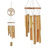 Holz-Windspiel aus Bambus von JOELELI | ca. 87 cm