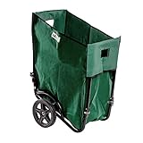 UPP Faltbare Laub- und Gartenkarre 190 L | Garten Transportwagen-Schubkarre ideal für Laub, Gras, Erde, Gartenabfall, Holz | belastbar bis 110 kg | grün