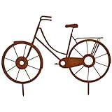 Rostikal Metall Fahrrad 41 x 25 cm - Rost Deko für Garten, Gartendeko in Rostoptik - Ausgefallene Metall Dekoration - Perfekt und wetterfest für Ihre Terrasse