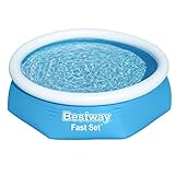 Bestway Fast Set Aufstellpool ohne Pumpe Ø 244 x 61 cm, blau, rund