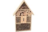 Eifa XXL 50 cm Insektenhotel Natur/Nistkasten Insektenhaus aus Holz für Bienen, Schmetterlinge, Käfer & andere Tiere