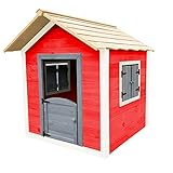 HOME DELUXE - Spielhaus - DAS KLEINE Schloss - 101 x 106 x 128 cm, FSC zertifiziertes Kinderspielhaus, TÜV Geprüft - inkl. Montagematerial I Gartenhaus Holzhaus Kinderhaus