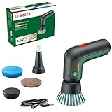 Bosch Home and Garden Akku Reinigungsbürste UniversalBrush (integrierter 3,6-V-Akku, 1 Micro-USB-Kabel und 4 Reinigungsaufsätze enthalten, im Karton) Grün, Norme