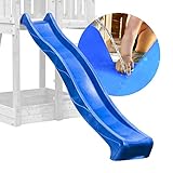 DEMMELHUBER - Kinder Rutsche Outdoor Garten Spielgeräte, Stabile Wasserrutsche für Kinder, Alternative zu Indoor Spielgeräten, 2,90 Meter lang (Blau)