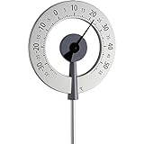 TFA Dostmann Lollipop analoges Design-Gartenthermometer, 12.2055.10, wetterfest, mit großen Ziffern