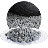 Schicker Mineral – 25 kg grauer Ziersplitt aus Diabas Gestein – Naturstein Splitt ideal zur Weg-, Hof- & Gartengestaltung – robust, witterungsbeständig & streusalzresistent (Körnung 8-11 mm)