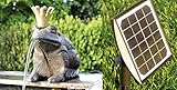 powershop11 Wasserspeier Froschkönig Guß 13 cm mit Solarpumpe Solaris 170