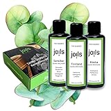 JOILS® Saunaaufguss Set I, 3x50ml, 100% naturreines Öl für Ihre Sauna, BIO-Saunaöl im Geschenkset, vom Familienbetrieb aus dem Schwarzwald