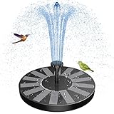 AISITIN Solar Springbrunnen für Außen 2024 Verbesserter, Solarbrunnen für Draussen mit 6 Sprüh Effekten, Solar Teichpumpe Solar Schwimmender Fontäne Pumpe für Garten, Teich, VogelBad, Wasserspiel
