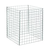 bellissa Gitter-Komposter, verzinkt - 99060 - Kompostbehälter aus Stahlgitter für Garten- und Küchenabfälle - 60 x 60 x 80 cm