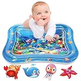 Infinno Wassermatte Baby Wasserspielmatte Spielzeug, Spielmatte Baby für 3 6 9 Monate Blauer Ozean