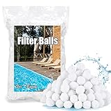 Fox·Bunny Filterbälle Pool 700g,Filterballs für Sandfilteranlagen, Kann 25 kg Filtersand Ersetzen für Pool, Schwimmbad, Filterpumpe, Aquarium (Inkl. gratis Wäschenetz)
