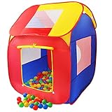 KIDUKU® Kinderspielzelt Bällebad Pop Up Spielzelt + 200 Bälle + Tasche für drinnen und draußen
