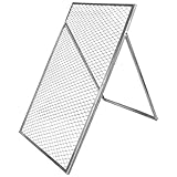 V2Aox Durchwurfsieb Durchwurfgitter, Silber Gitter Sieb für Erde für Kompost Gartensieb Erdsieb Kompostsieb Metall Kompostgitter 60 x 100 cm