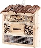 Royal Gardineer Bienenhaus: Insektenhotel Marie, Nisthilfe für Nützlinge, 20 x 20 x 7 cm (Insekten-Hotels, Insektennisthilfe, Spielzeug außen)